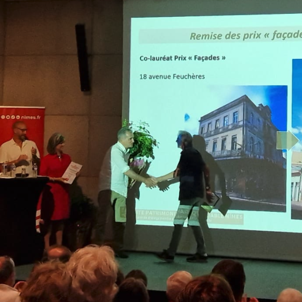 Deux chantiers Adéquate Façades à l'honneur pour les 40 ans du SPR de Nîmes